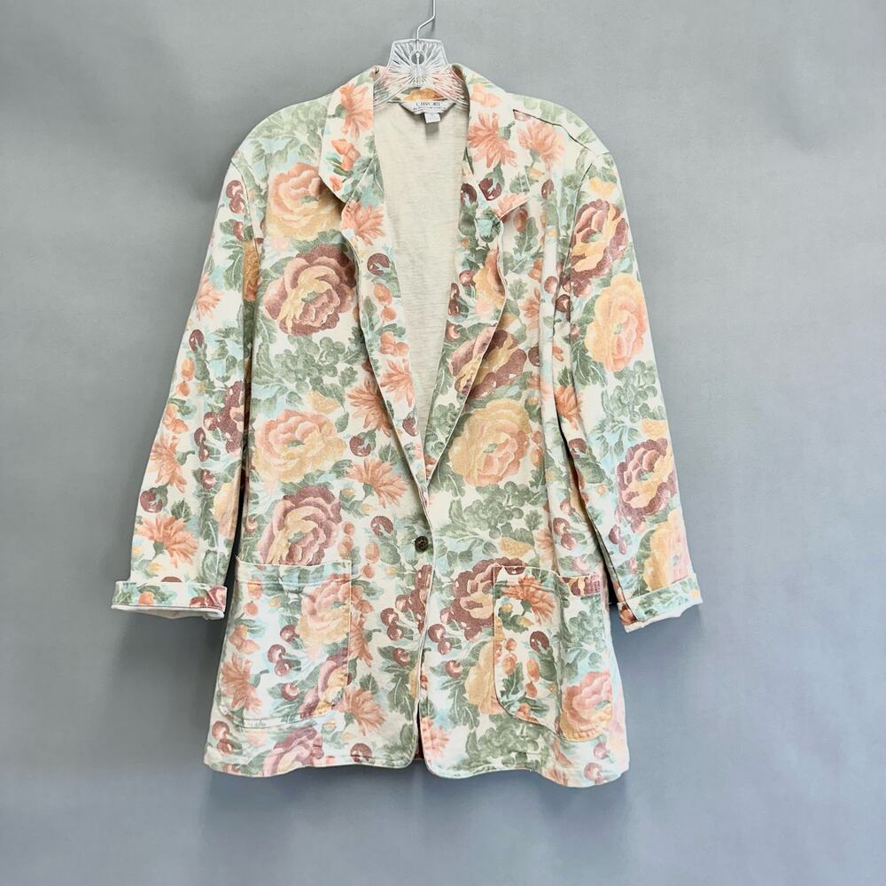 Cherokee Pastel Floral Blazer